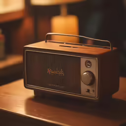 a radio that is sitting on top of a table