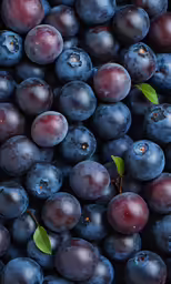 a bunch of blueberries are shown in close up