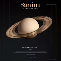saturn and the planet viewed from above