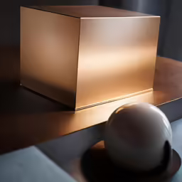 the vase on top of the shelf has an unusual shape