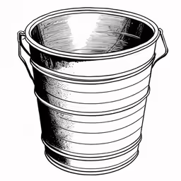 a bucket is an example of how the pail would have looked like in the past
