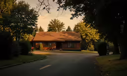 an image of a very nice house near the road