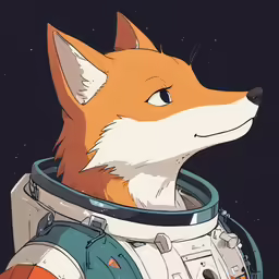 a dog that is dressed up as an astronaut