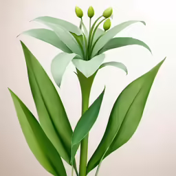 a bunch of green flowers on a stem