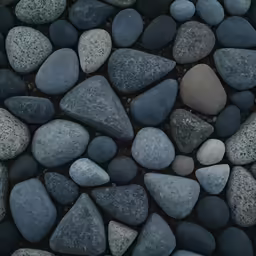 a group of rocks are arranged together