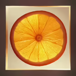 a close up of an orange being sliced