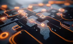 abstract digital art that is looking like a computer keyboard