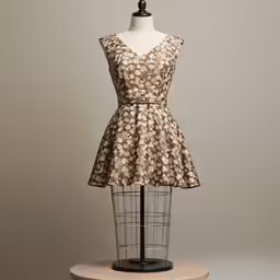 a dress made from fabric and a mannequin