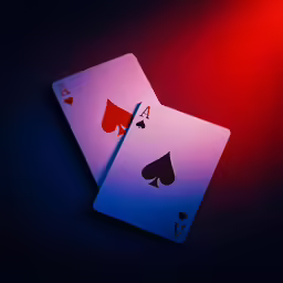 two matching playing cards sit side by side