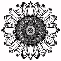 /tmp/FOOjAHR8v.jpg = a flower that has been drawn in black and white
,/tmp/FOOjAHR8v.jpg = a drawing of a sunflower with spirals on it
,/tmp/FOOjAHR8v.jpg = a stylized drawing of a sunflower
,/tmp/FOOjAHR8v.jpg = a sunflower on a white background
,/tmp/FOOjAHR8v.jpg = a sunflower with a spiral design, black on white
,/tmp/FOOjAHR8v.jpg = a sunflower with intricate leaves in the center
,/tmp/FOOjAHR8v.jpg = a black and white drawing of a large sunflower

