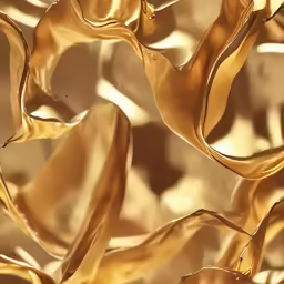 a gold background with a wavy pattern on it