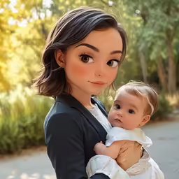 a close up of a person holding a baby