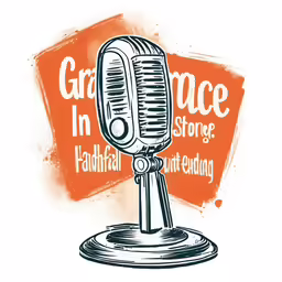 an old microphone with a message about garage in a box
