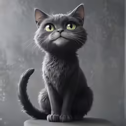 a cute cat sitting on top of a table