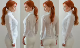 a beautiful red haired woman with long, braided hair