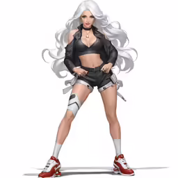 an illustration of a woman wearing lingerie and boots