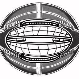 the ball is a drawing with lines and lines on it,a football with a pattern on it greeting card,an abstract black and white image of three round objects,an abstract illustration of a ball with a lot of teeth,the stylized shape of an eyeball with four circles around it