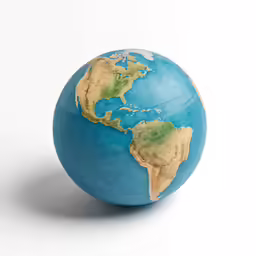 a photo of the earth on a white background