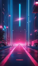 an image of a night scene that is really vibrant