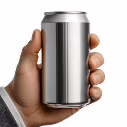 someone holding a can of soda in their hand