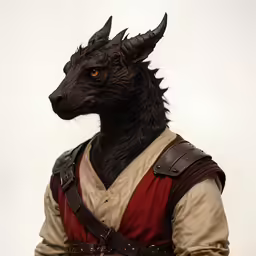 a statue of a creature wearing a vest