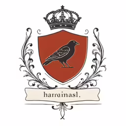 a logo for haroknast with a bird