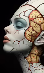 a woman is depicted in the art work of doctor baude