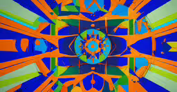 abstract background from the colorful blue green yellow and orange,abstract picture of different shapes and colors
