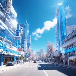 a photo of a city street with cars passing by