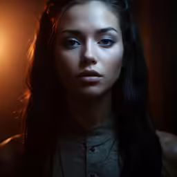 an image of a girl in the dark