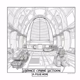 an image of a space station with cars inside,an image of the scene inside a space station