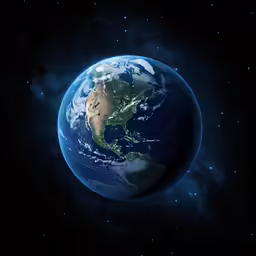 an image of the earth on a space background