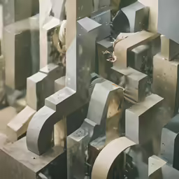 a number of large metal letters are displayed