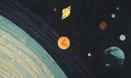 an image of the solar system and its planets