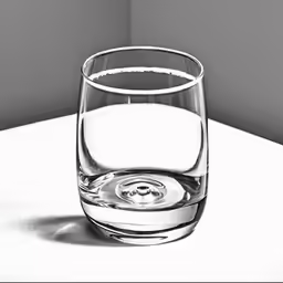 a close up shot of a glass with water in it