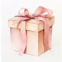 the box has a bow on it