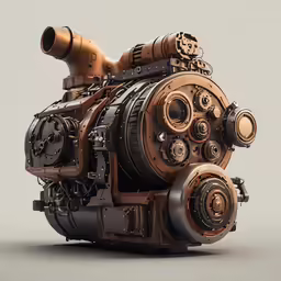 the image shows the front end of a vehicle engine