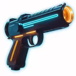 a gun is shown on a white background