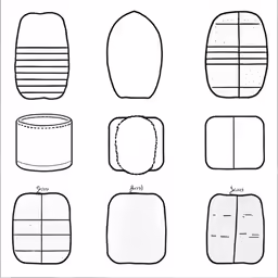 some of the different types of shapes in this drawing