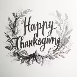 a sign with the words happy thanksgiving written in it