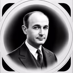 an old black and white portrait of a man