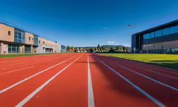 a track with lines running along each side