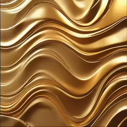 a wavy, gold pattern with shiny, wavy lines