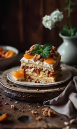 a piece of food that is on a plate