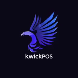 the logo for kwickpos, an electronic company