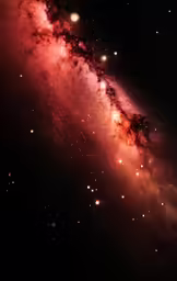 many stars and clouds are visible in the sky