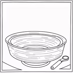 the bowl has been set to be used as a meal