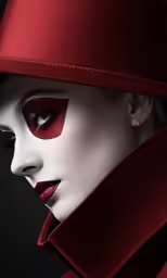 an image of the face and makeup of a woman