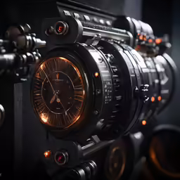 a set of three timepieces sitting next to each other