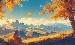 a woman sitting on the edge of a mountain top next to a lake